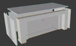 Garage storage unit building for wargaming