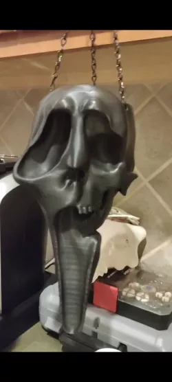 Ghost face hanging planter 