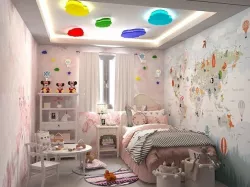 girls bedroom 3D model-Children Bedroom interior design 3D model Low-poly 3D model