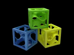 Gyroid Unit in a Cube