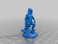 Half-orc Fighter Barbarian with Greataxe