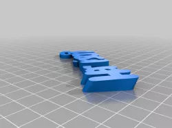 Harrison V2 (iamburny's v2  Text - Name Keyring / Keyfob)