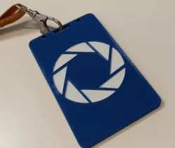 ID Holder - Portal Aperture Logo (Remix)