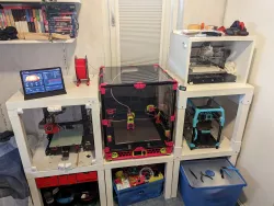ikea Lack table corner riseres to match Ikea Slack Lack enclosure height