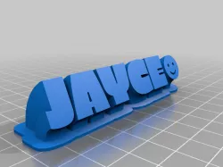 JAYCE TEXT PLATE