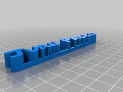 Juan Pablo - My Customized 3D name plate
