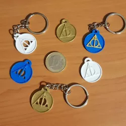 Keychain Token Cart Coin HP - Deathly Hallows