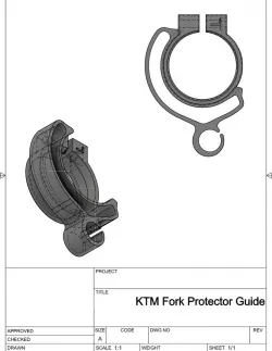 KTM LC4 Fork Protector Guides