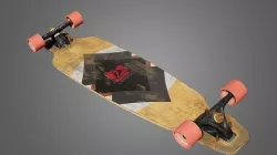 Landyachtz Longboard Low-poly 3D model