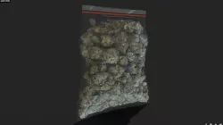 Large Weed Bag Low-poly 3D model