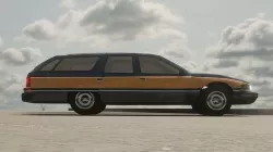 Low Poly 1992 Buick Roadmaster Estate Wagon Rigged Low-poly 3D model