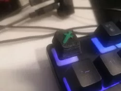 minecraft sword membrane keycap