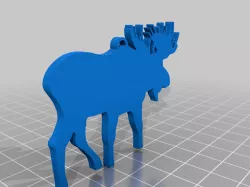 Moose Keychain