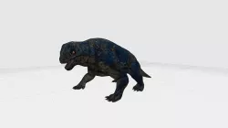 Moschops with Animation Low-poly 3D model