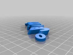 My Customized iamburny's v2  Text - Name Keyring / Keyfob