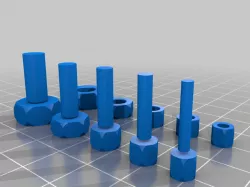 My Customized Metric thread and screw library