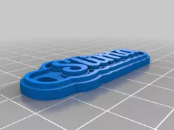 My Customized Multiline Tag or Keychain