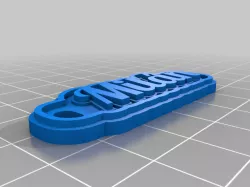 My Customized Multiline Tag or Keychain