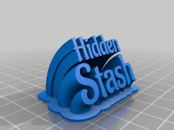 My Customized Sweeping 2-line name plate (text)