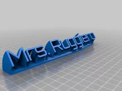 My Customized Sweeping Name Plate remix