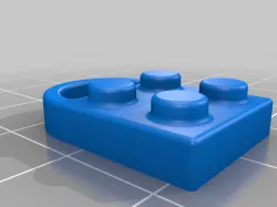 Novelty Brick Keychain 2x2