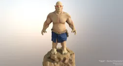 Ogre Fat Troll 3D model 3D model
