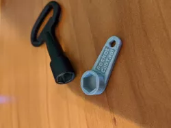 Pocket Cab Tool - Telecom Keychain 7/16" can wrench