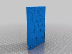 Pop up wallet with geometric patron / flat wallet