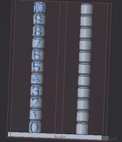 Retraction tower 0-10 mm