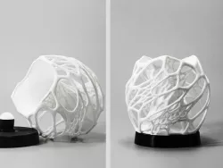 Solid Cellular lamp with base