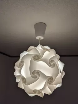 Wider socket cover for Ikea pendant ceiling lamps