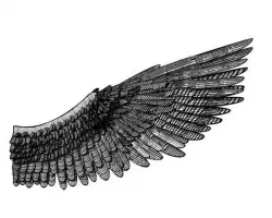 WING OF THE RAVEN - Biker - 6MM - (EAGLE ARMY/GALACTIC CRUSADER REMIX)