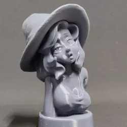 Witch girl bust