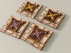 Zombicide Black Plague Dungeon Trap Door 50% with highly reinforced hinges