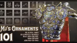 101 Mjs Ornaments Low-poly 3D model