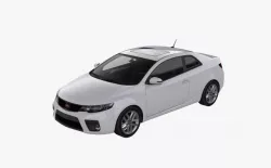 2010 Kia - Forte Koup SX Low-poly 3D model