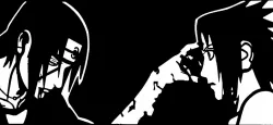 2d Itachi and Sasuke stencil