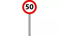 50 speed limit 3D model