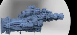 Alien Stargate Ship 4 3D model
