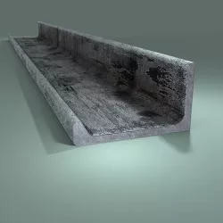 Angle Steel Beam CLR10 Low-poly Model Low-poly 3D model