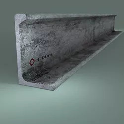 Angle Steel Beam SMB10 Low-poly Model Low-poly 3D model