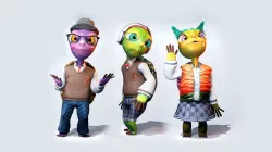 Animals Turtle Characters Rigged Cartoon Stylize 3D model 3D model
