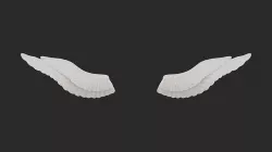Anime Angel Wings 3D model