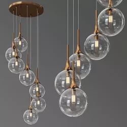 Arteriors mckinley fixed chandelier 3D model