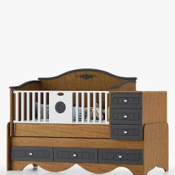 Baby crib bed N121 3D model