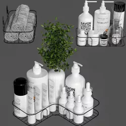 Bathroom Accessories Set 8 3D model