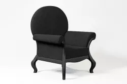 Black Armchair 3D model