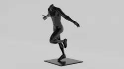 Black mannequin 3D model