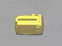 CAMARA INSTAX CON PORTAFOTO 3D model