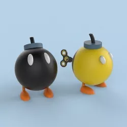 Cartoon Bomb 3D model